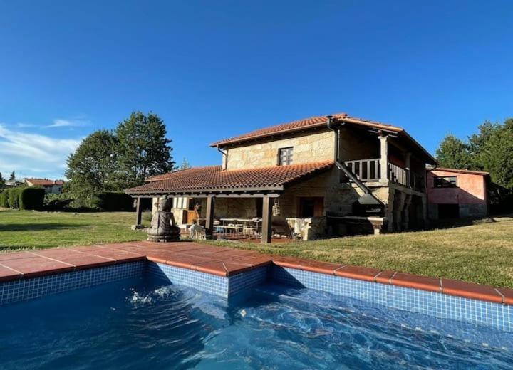 Casa De Campo Con Piscina, Entera O Por Habitaciones Amoeiro Extérieur photo